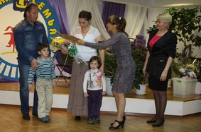 В День семьи на районном мероприятии Токсово представила семья Павловых