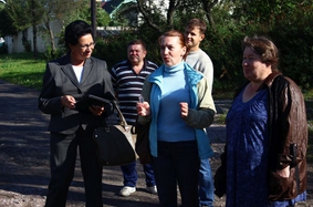 Встреча и.о. главы администрации поселения с жителями Нового переулка в Токсово